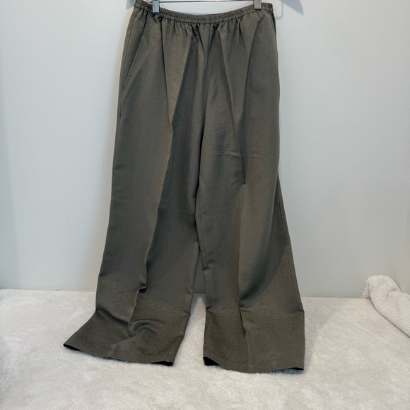 Eileen Fisher 100% silk pants and long sleeve top set 3 women’s size L/XL - Picture 11 of 15